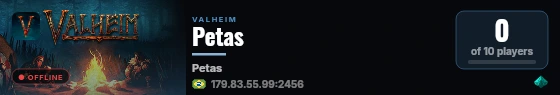 Petas live status badge