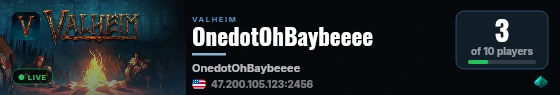 OnedotOhBaybeeee live status badge