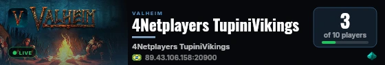 4Netplayers TupiniVikings live status badge