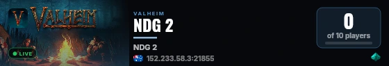 NDG 2 live status badge
