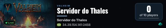 Servidor do Thales live status badge
