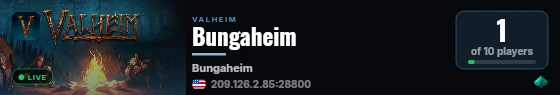 Bungaheim live status badge
