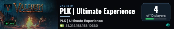 PLK | Ultimate Experience live status badge