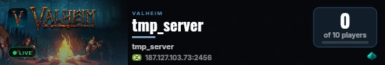 tmp_server live status badge