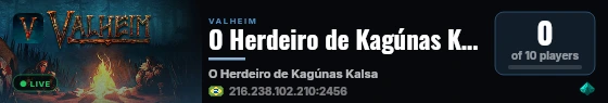 O Herdeiro de Kagúnas Kalsa live status badge