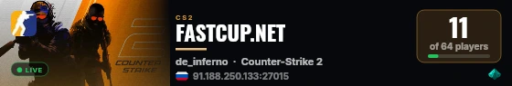 FASTCUP.NET live status badge