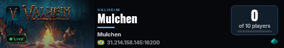Mulchen live status badge