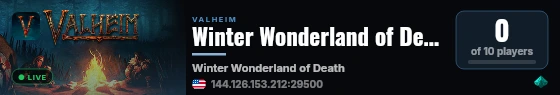 Winter Wonderland of Death live status badge