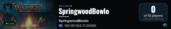 SpringwoodBowlo live status badge