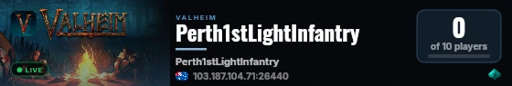 Perth1stLightInfantry live status badge