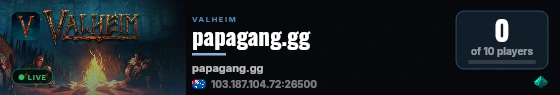 papagang.gg live status badge