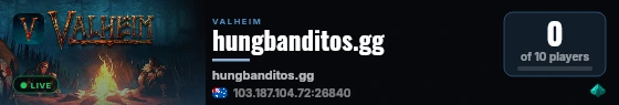 hungbanditos.gg live status badge
