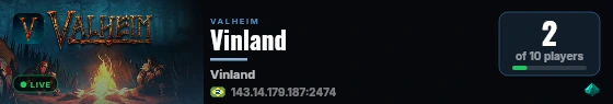 Vinland live status badge