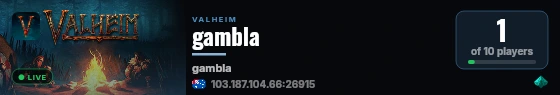 gambla live status badge