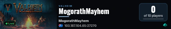 MogorathMayhem live status badge
