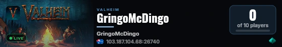 GringoMcDingo live status badge