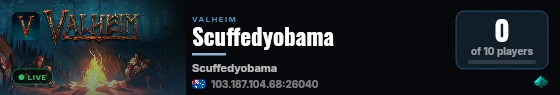 Scuffedyobama live status badge