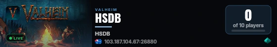 HSDB live status badge