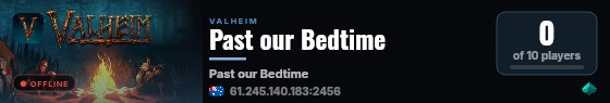 Past our Bedtime live status badge