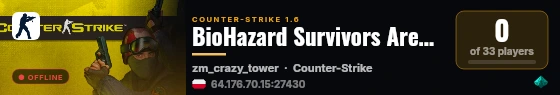 BioHazard Survivors Arena | VIP XP live status badge
