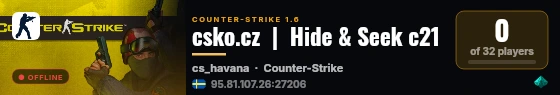 csko.cz  |  Hide & Seek c21 live status badge