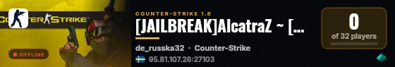 [JAILBREAK]AlcatraZ ~ [DeathMatch] live status badge