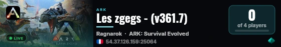 Les zgegs - (v361.7) live status badge