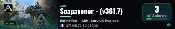 Soapavenor - (v361.7) live status badge