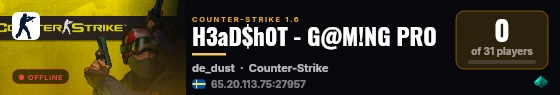 H3aD$h0T - G@M!NG PRO live status badge