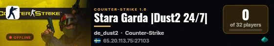 Stara Garda |Dust2 24/7| live status badge