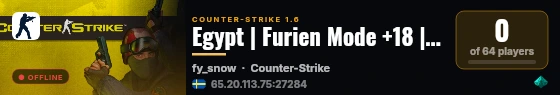 Egypt | Furien Mode +18 | Predator | 1200FPS live status badge