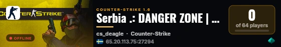 Serbia .: DANGER ZONE | DD2 INFERNO :. live status badge