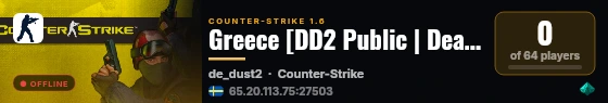 Greece [DD2 Public | DeathMatch] live status badge