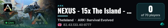 NEXUS - 15x The Island - (v358.24) live status badge