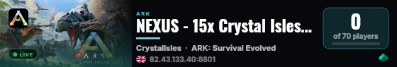 NEXUS - 15x Crystal Isles - (v358.24) live status badge