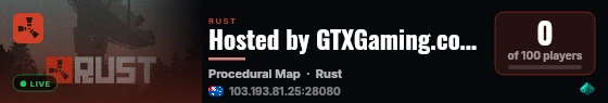 Hosted by GTXGaming.co.uk live status badge
