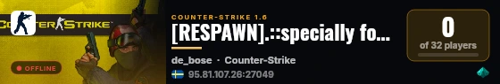 [RESPAWN].::specially for you::.[Public] #1 live status badge