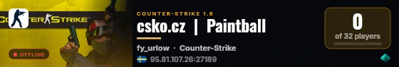 csko.cz  |  Paintball live status badge
