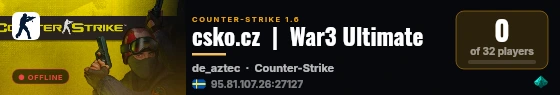 csko.cz  |  War3 Ultimate live status badge