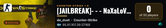 [JAILBREAK]- - - NaXaLoVka - - - [BirtjaFor Gamers] live status badge
