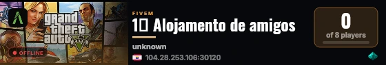1⁰ Alojamento de amigos  live status badge