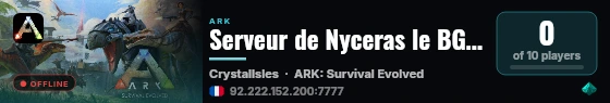 Serveur de Nyceras le BG - (v361.7) live status badge