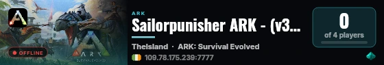 Sailorpunisher ARK - (v361.7) live status badge