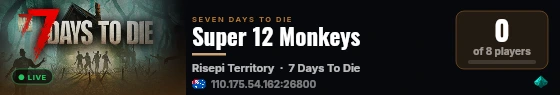 Super 12 Monkeys live status badge