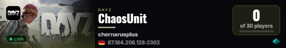 ChaosUnit live status badge