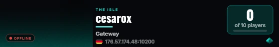 cesarox live status badge