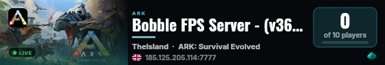 Bobble FPS Server - (v361.7) live status badge