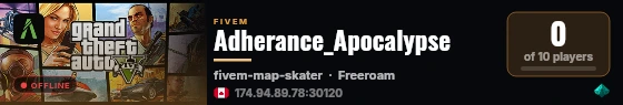 Adherance_Apocalypse live status badge