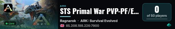 STS Primal War PVP-PF/ET-SHOP - (v361.7) live status badge
