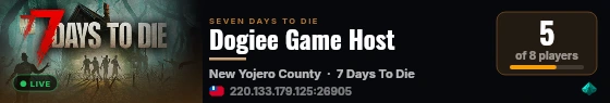 Dogiee Game Host live status badge